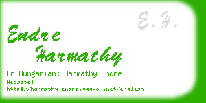 endre harmathy business card